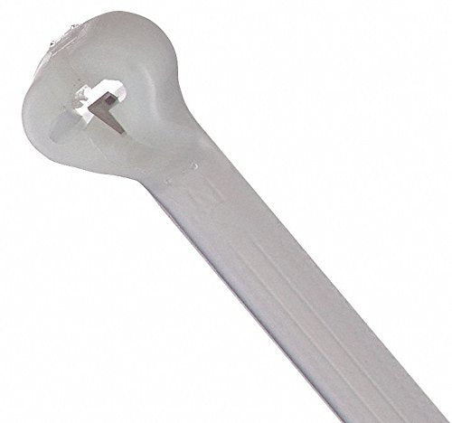 TY-Rap(R) 11.40"L x 0.18"W Standard Indoor Cable Tie, Natural; Tensile Strength: 50 lb. - pkg. of 100