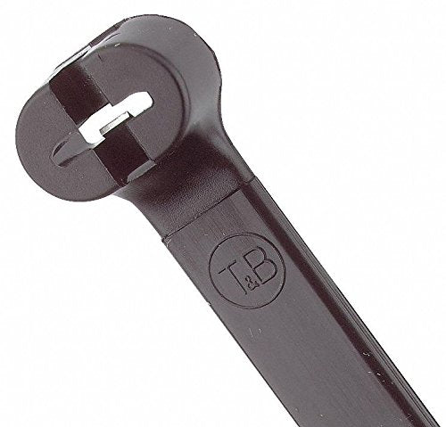 TY-Rap(R) 13.40"L x 0.27"W Standard Indoor, Outdoor Cable Tie, Black; Tensile Strength: 120 lb. - pkg. of 500