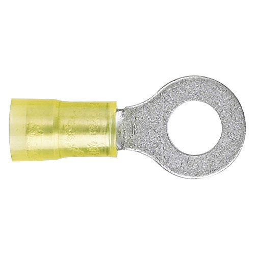 PANDUIT PN10-10R-D TERMINAL, RING TONGUE, #10, CRIMP YELLOW