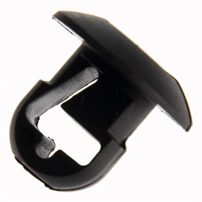 Panduit PBMS-H25-M0 Push Button Mount, Weather Resistant Nylon 6.6, Outdoors Environment, Push Barb Mounting Method, Black, 0.25" Panel Hole Diameter, 0.13" Max Panel Thickness (Pack of 1000)