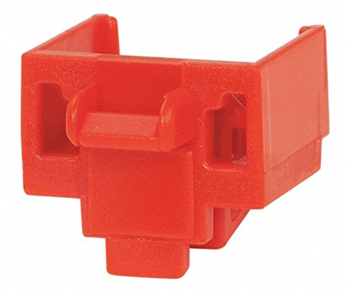 Panduit Copper Modular Jack Blockout, Red, 100PK - PSL-DCJB-C