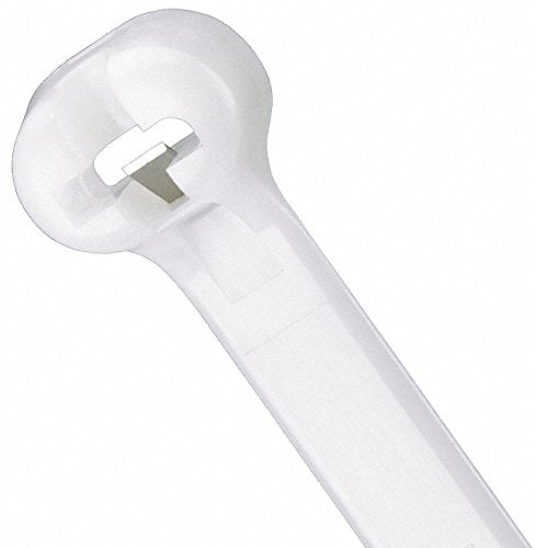 PANDUIT 14.20"L x 0.09"W Standard Indoor Cable Tie, Natural; Tensile Strength: 18 lb. - pkg. of 1,000