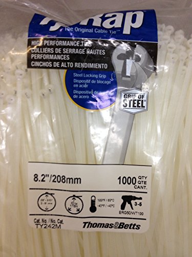 Cable Tie, Stndard, 8.19in, Natural, PK1000