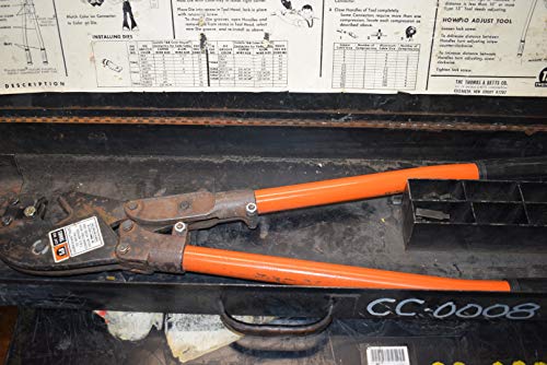 Thomas & Betts TBM8S Crimping Tool with Shure-Stake for Wire Through 8AWG to 500kcmil