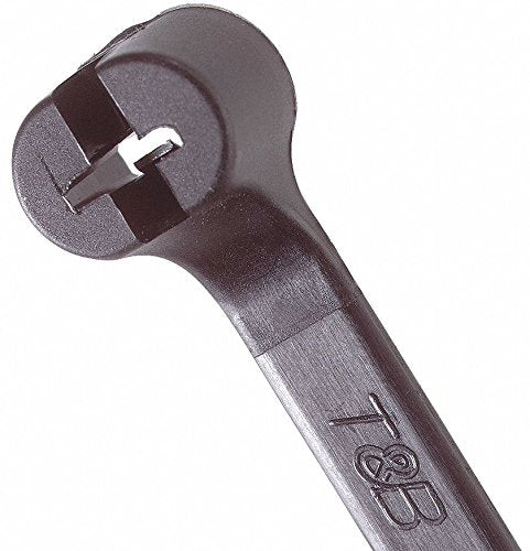 TY-Rap(R) 18.00"L x 0.27"W Standard Indoor, Outdoor Cable Tie, Black; Tensile Strength: 120 lb. - pkg. of 50