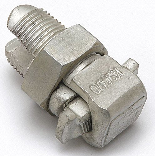 BURNDY KSA4/0 Split Bolt Connector, 1 6 to 4/0 AWG Conductor, 1.9 in L, Aluminum