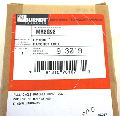 BURNDY MR8G98 Ratchet Tool