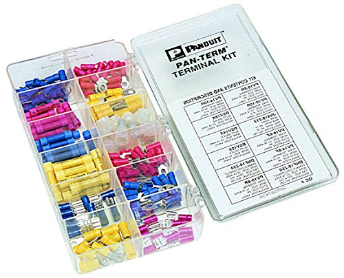 Wire Terminal Kit, Crimp Trminls, 160 Pcs.