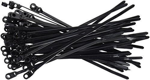 Thomas and Betts TY35MX Cable Tie, UV Resistant Nylon, 50 lb, 8", Black