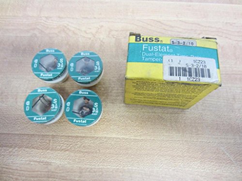 Bussmann S-3-2/10 Fustat S3210 S-3-2/10 Type A Fuse (Pack of 4)