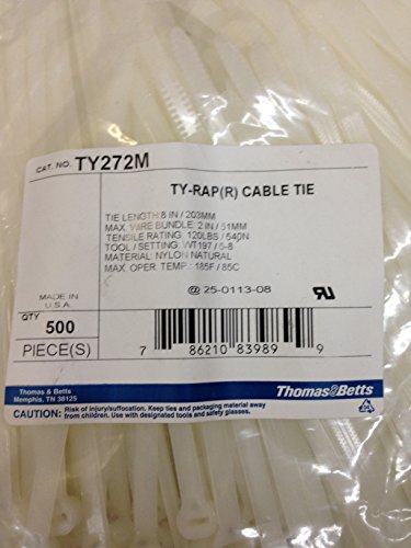 Cable Ties, Heavy Duty, 8.75In, PK500