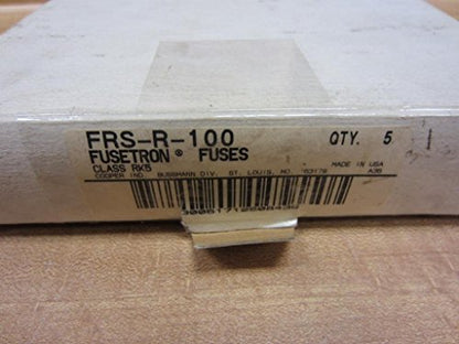 Bussmann FRS-R-100 Fusetron Fuse FRSR100 Long Body (Pack of 5)