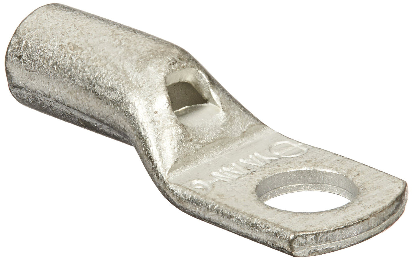 Burndy YAV6C-L Box Hylug Seamless Uninsulated Compression Ring Tongue Terminal, 0.48" Width, 1.31" Length, 1/4 Stud, Large
